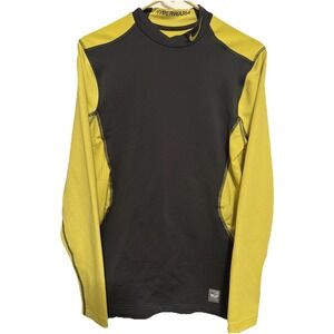 Nike Pro Combat Hyperwarm Shirt‎ Mens M Gray Compression Long Sleeve Activewear